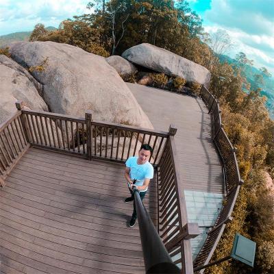 Uniwersalny, skalowalny 2,6-metrowy najdłuższy monopod do selfie z włókna węglowego do Gopro i smartfona